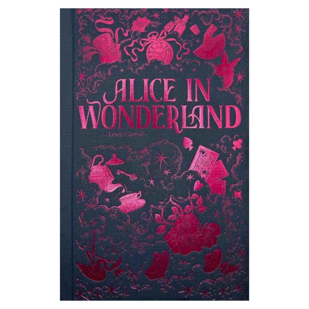 Classic Novels | Hardback Books | Alice in Wonderland by Lewis Carroll | A Whimsical Journey into the Absurd and Imaginative l Wordsworth Luxe - Now Only £13.99