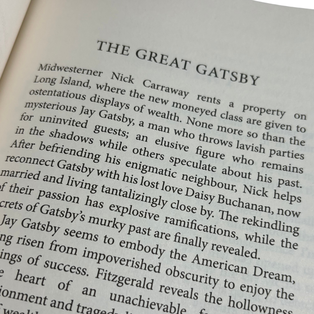 Classic Novels | F. Scott Fitzgerald - The Great Gatsby
