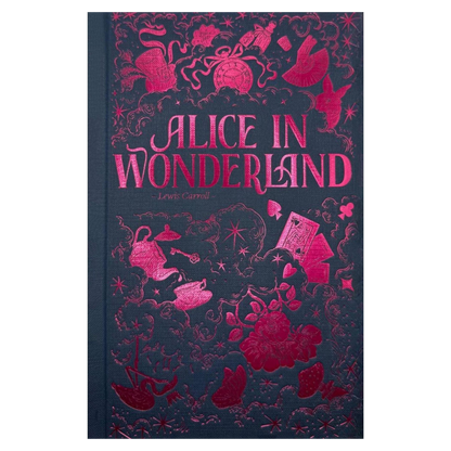 Classic Novels | Hardback Books | Alice in Wonderland by Lewis Carroll | A Whimsical Journey into the Absurd and Imaginative l Wordsworth Luxe - Now Only £13.99