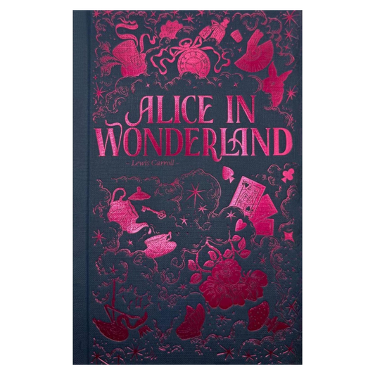 Classic Novels | Hardback Books | Alice in Wonderland by Lewis Carroll | A Whimsical Journey into the Absurd and Imaginative l Wordsworth Luxe - Now Only £13.99