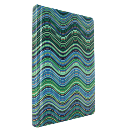 Classic Novels - Chiltern - Embossed Blue Wave Journal, with Ribbon Bookmark and Elastic Page Holder - Now Only £12.99