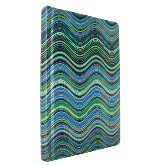 Classic Novels - Chiltern - Embossed Blue Wave Journal, with Ribbon Bookmark and Elastic Page Holder - Now Only £12.99