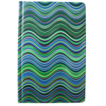 Classic Novels - Chiltern - Embossed Blue Wave Journal, with Ribbon Bookmark and Elastic Page Holder - Now Only £12.99