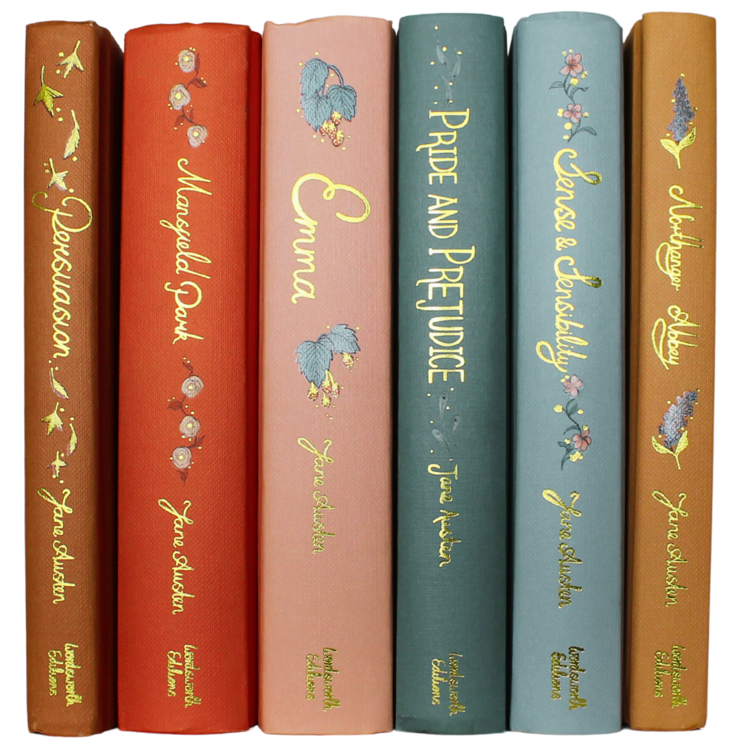 Classic Novels | Wordsworth Collectors Jane Austen Set | Including Emma, Sense & Sensibility, Persuasion, Pride & Prejudice, Northanger and Abbey Mansfield Park. Now Only £46.99