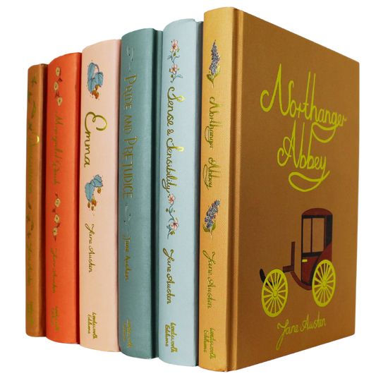 Classic Novels | Wordsworth Collectors Jane Austen Set | Including Emma, Sense & Sensibility, Persuasion, Pride & Prejudice, Northanger and Abbey Mansfield Park. Now Only £46.99