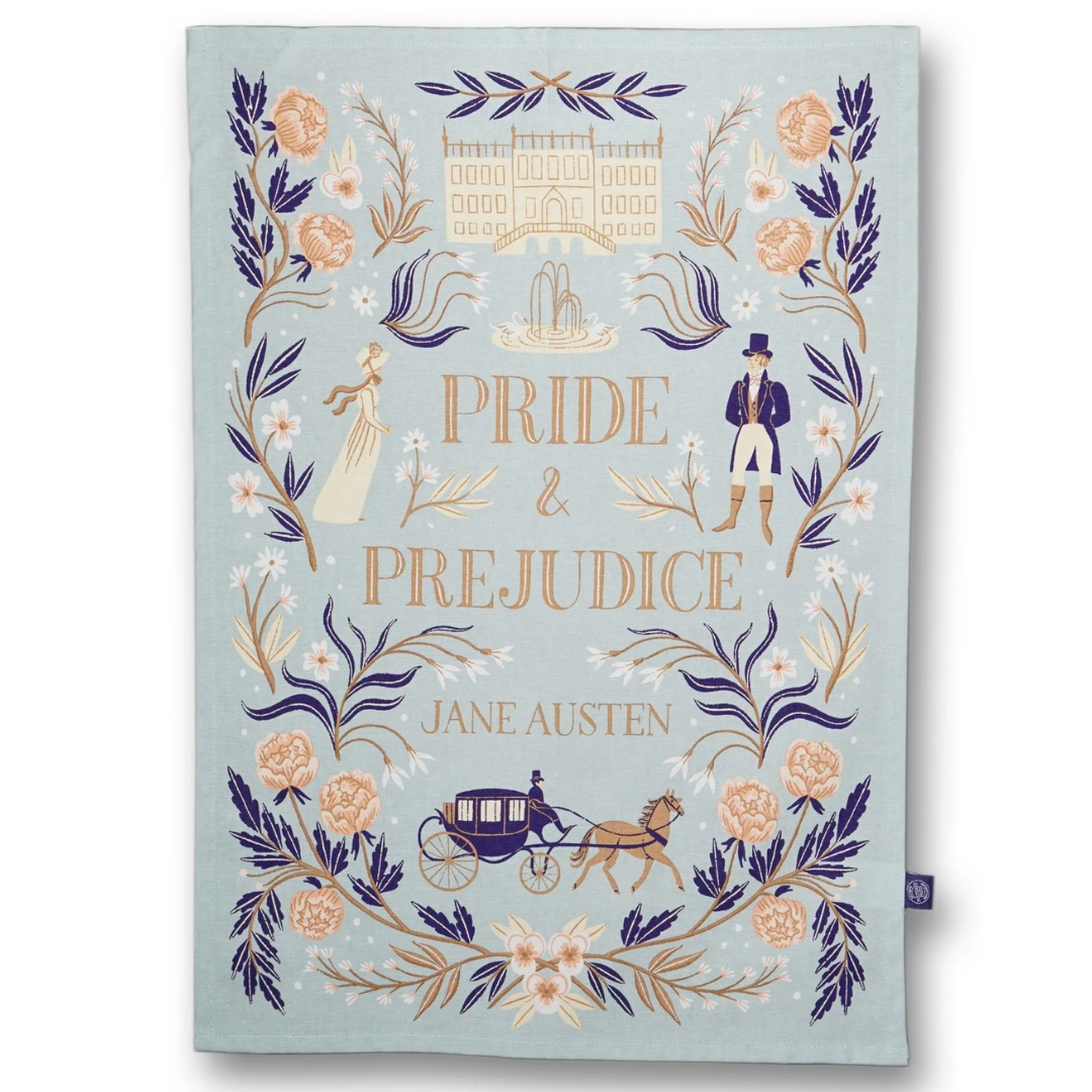 Classic Novels - Pride and Prejudice Tea Towel - £9.99