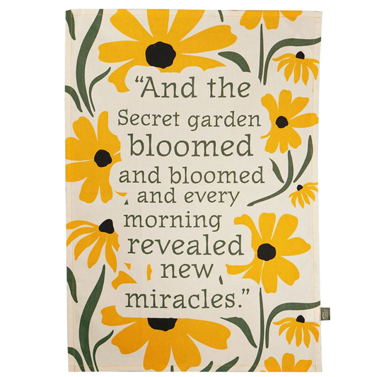 Classic Novels - Classic Novels - The Secret Garden Floral Tea Towel - £9.99