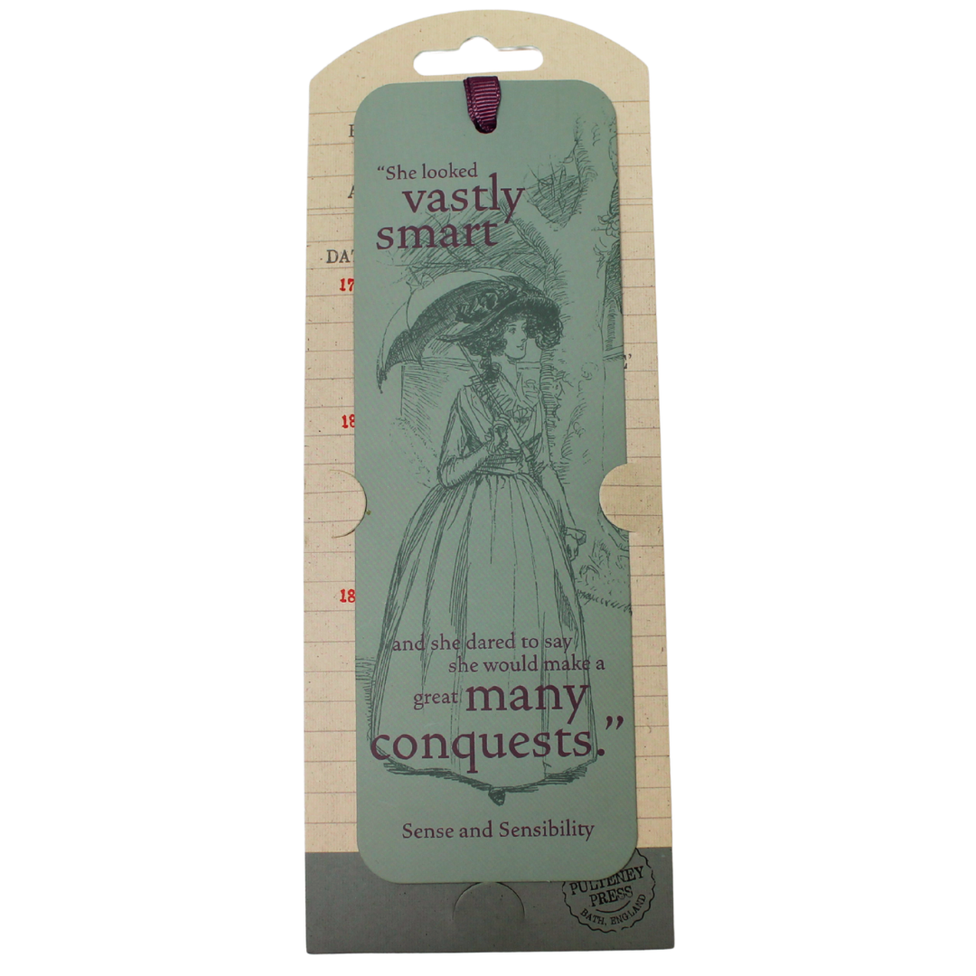 Classic Novels - Jane Austen Sense and Sensibility - Paper Bookmark with ribbon detail - £3.99