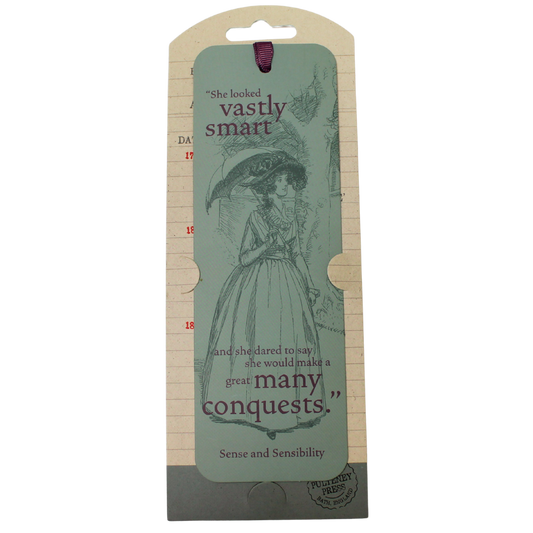Classic Novels - Jane Austen Sense and Sensibility - Paper Bookmark with ribbon detail - £3.99