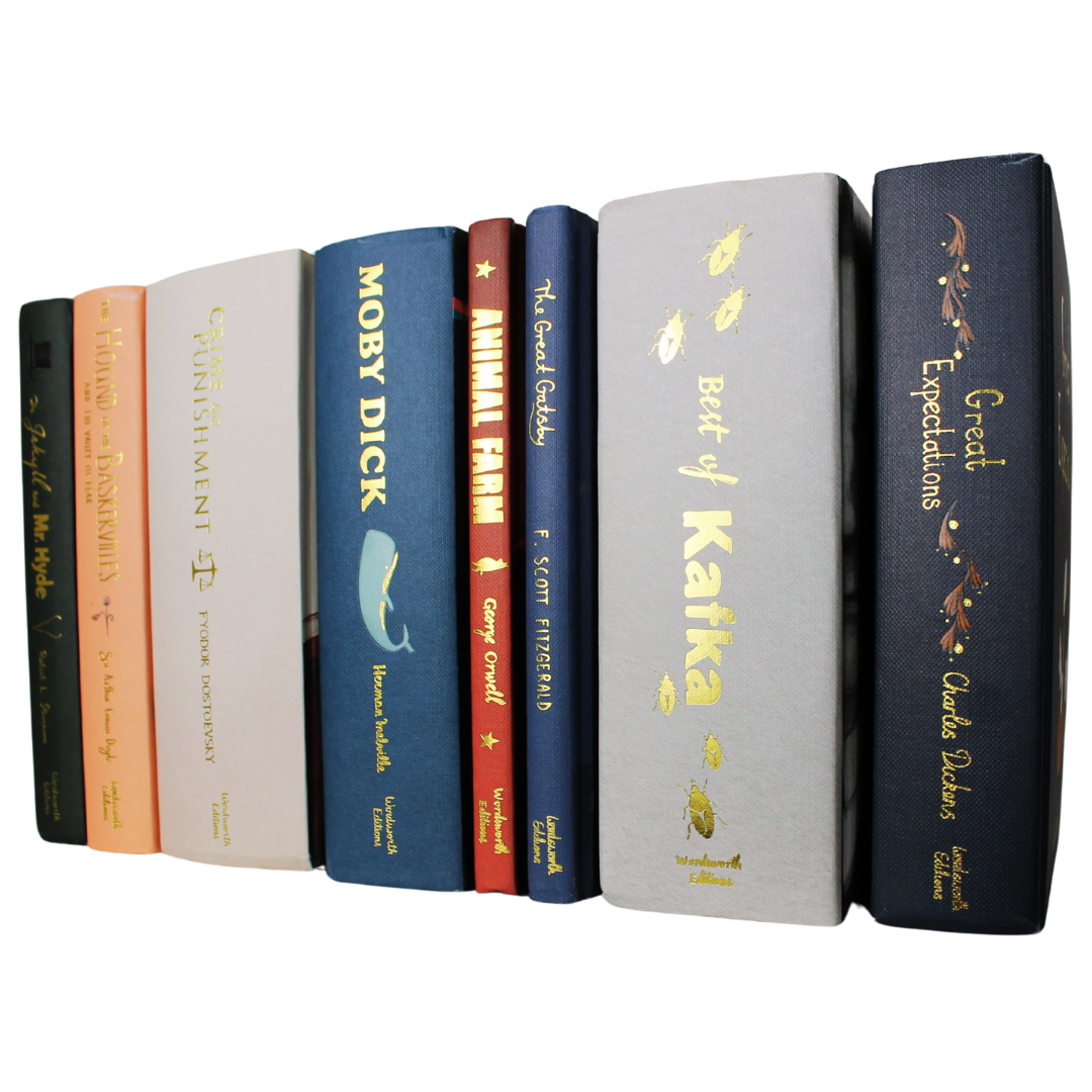 Classic Novels l Wordsworth Collectors Set l Dr Jekyll, Kafka, Hound of the Baskervilles, Great Expectations, Gatsby, Moby Dick, Animal Farm, Crime and Punishment - Now Only £65