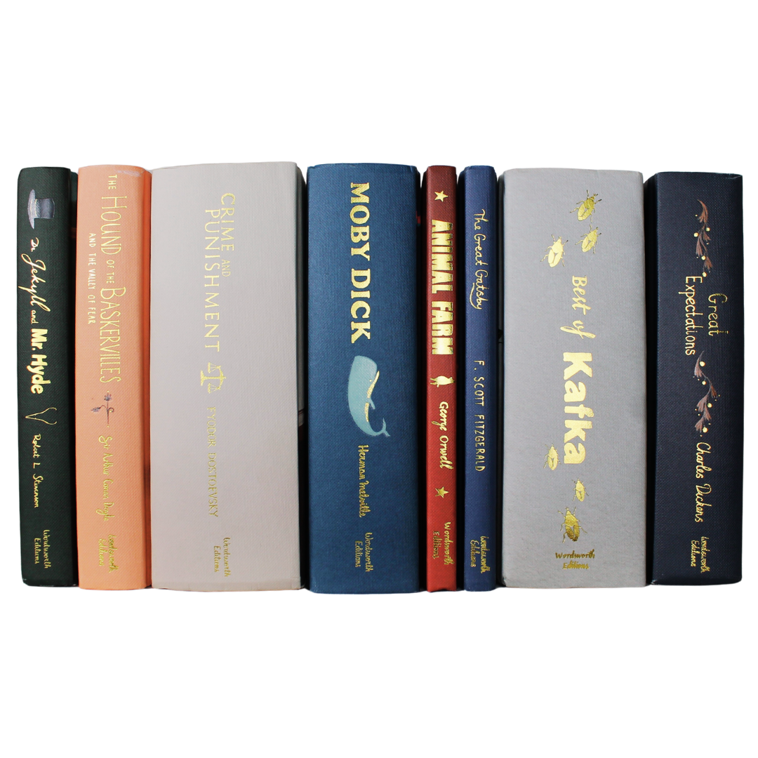 Classic Novels l Wordsworth Collectors Set l Dr Jekyll, Kafka, Hound of the Baskervilles, Great Expectations, Gatsby, Moby Dick, Animal Farm, Crime and Punishment - Now Only £65