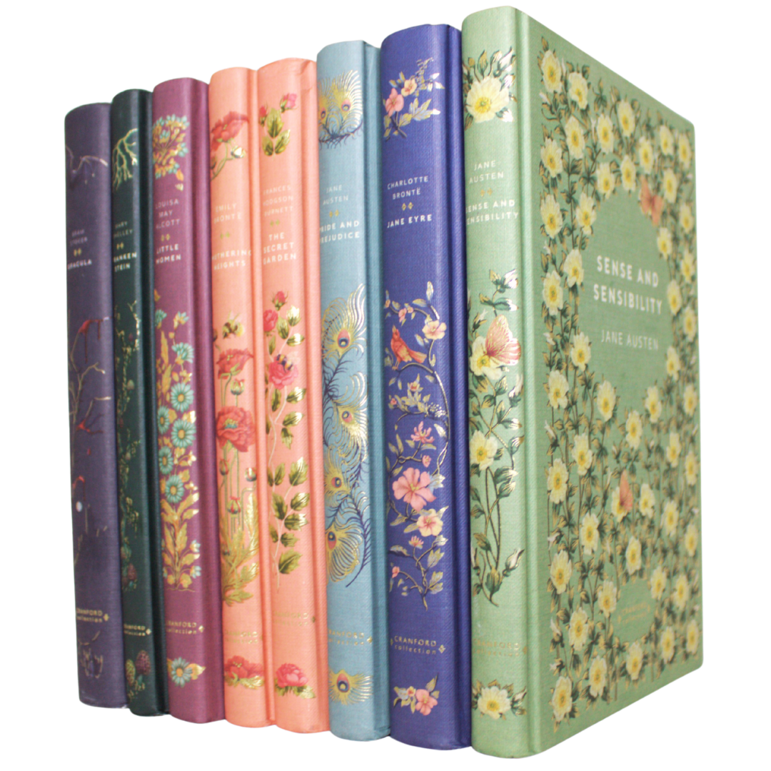 Classic Novels - Sprayed Edges Collectors Set - Eight Collectibles - Stunning sprayed edges that transform the physical book into a work of art - Now Only £99.99