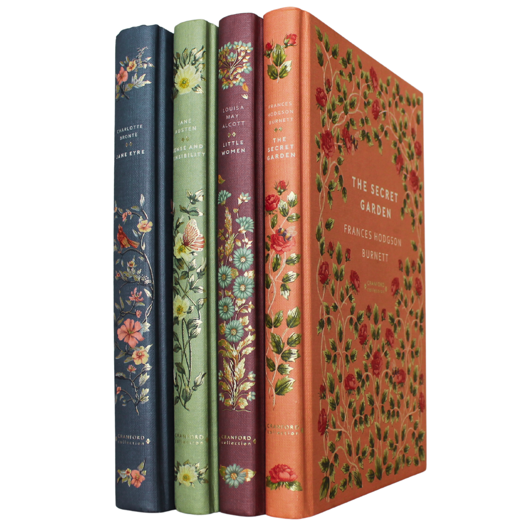 Classic Novels - Cranford Editions - Summer Sprayed Edges Collection l 4 Classic Novels with decorative edges - Now Only £49.99