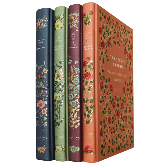 Classic Novels - Cranford Editions - Summer Sprayed Edges Collection l 4 Classic Novels with decorative edges - Now Only £49.99