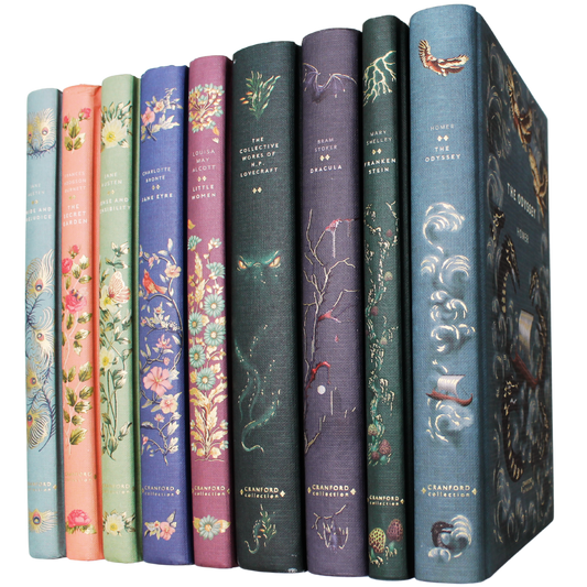Classic Novels - Cranford Editions - The Ultimate Sprayed Edges Collection l Nine Classic Novels with decorative edges - Now Only £99.99